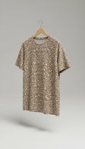 Stone Brown Leopard Print Tee